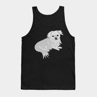 White pekingese Tank Top